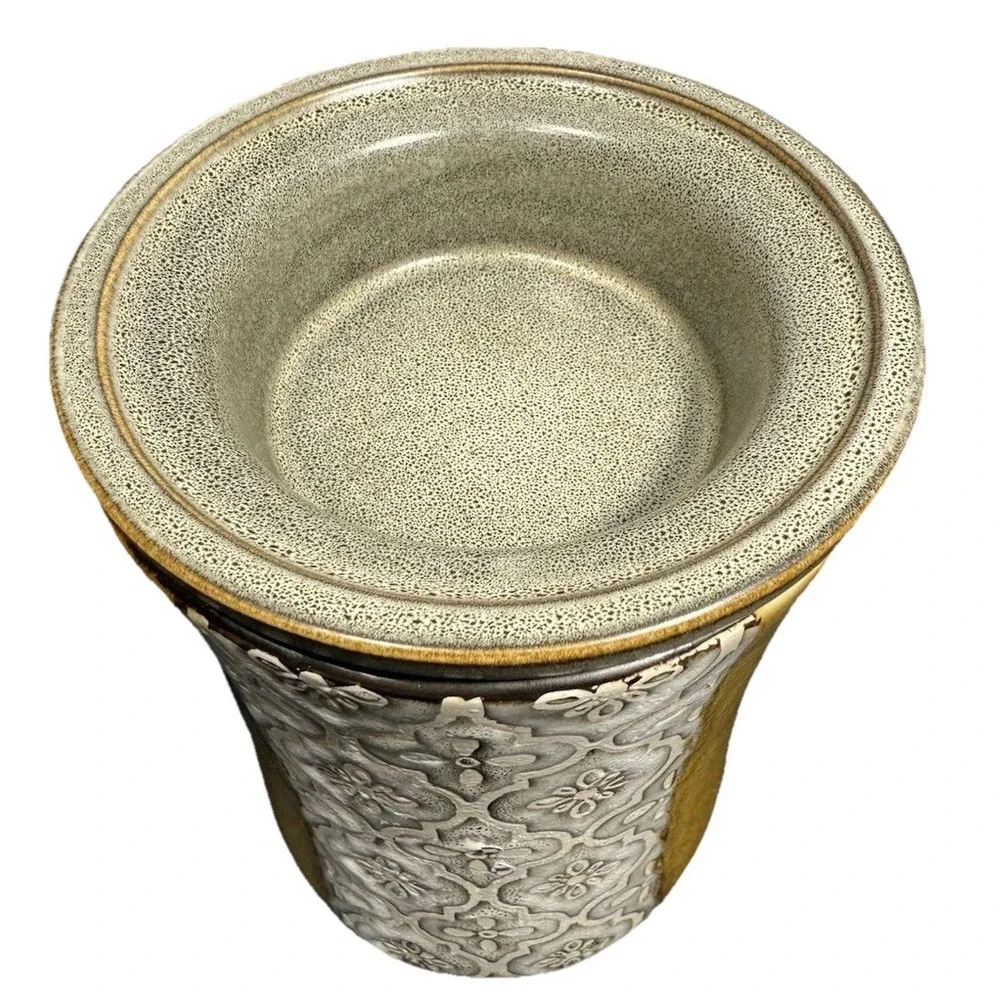 Scentsy Wax Warmer, Moroccan Stencil Deluxe Full‎ Size, Boho Earthy Design EUC